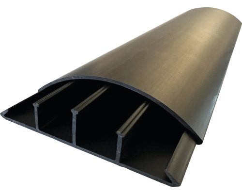 Kabelkanal i plast i halvcirkelform