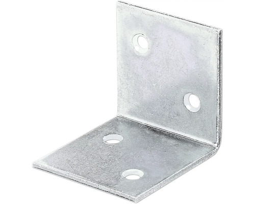 Vidvinkel KAISERTHAL 40x40x40mm sendzimirförzinkad Vinkelbeslag med hål