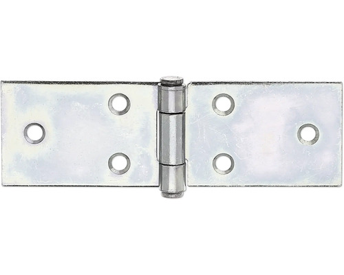 Ledgångjärn KAISERTHAL 32x100x1,5mm sendzimirförzinkad Gångjärn av metall med fyra hål för fastsättning