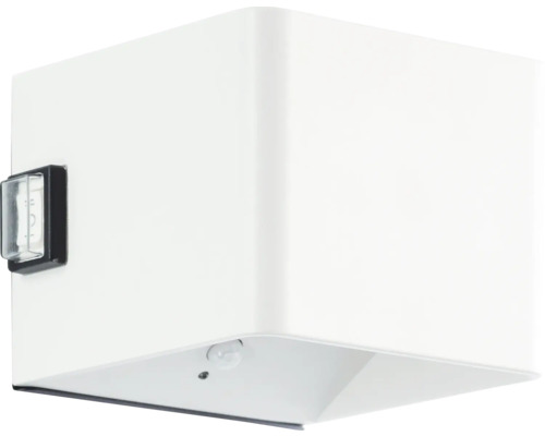 Utelampa BRILLIANT Iseo vit 10,1x10,3x8cm Vit utomhuslampa med rörelsesensor