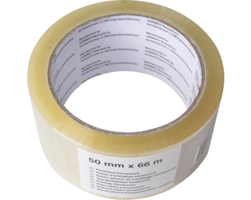 Transparent förpackningstejp rulle 50 mm x 66 m