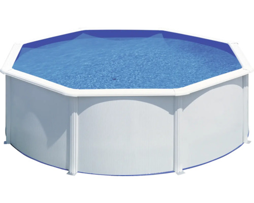 Pool Dream Pool Classic Ø350x120cm inkl. sandfilterpump, anslutningsslangar, filtersand, skimmer, stege vit