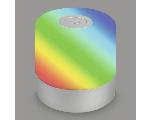 Dekorativ bordslampa med regnbågsmönster