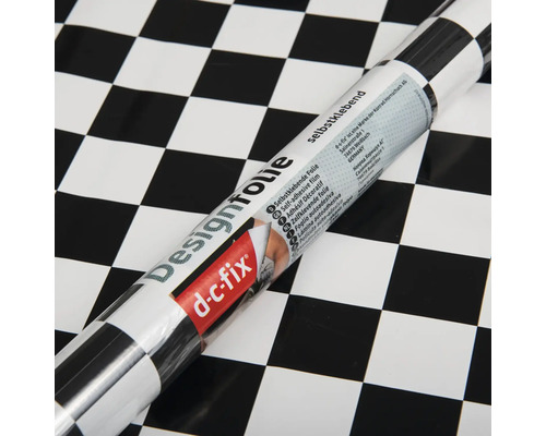 Rulle självhäftande dekorationsfilm med schackrutigt mönster