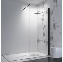 Duschvägg ARROW Wall High Black edition 90 svart klarglas 860-880 mm vändbar inkl väggstag 7377110
