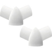 Hörnstycke DURAL Durabord PVC vit 10mm 2-pack