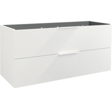 Tvättställsunderskåp JUNGBORN Quattro vit matt med handtagslist vit 120x55x46 cm