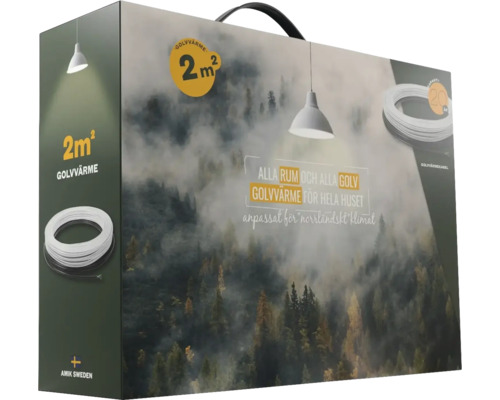 Förpackning för golvvärme med 2 kvadratmeter värmeyta