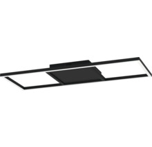 Svart LED taklampa med rektangulär design