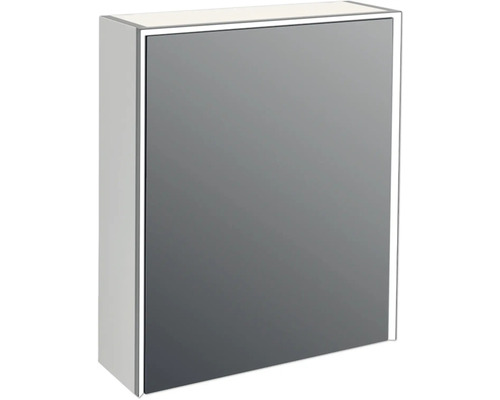 Spegelskåp med belysning JUNGBORN Quattro sedici nove grå matt 60x70 cm LED