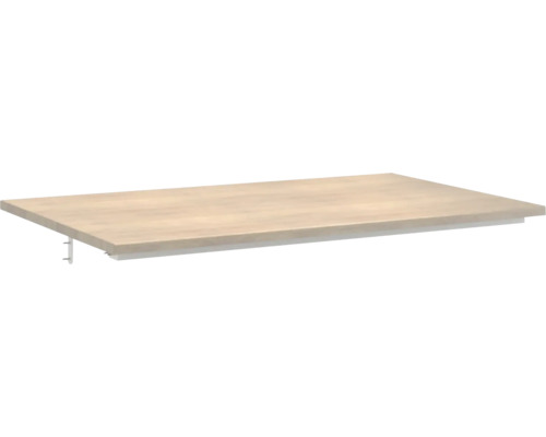 Bänkskiva JUNGBORN Quattro nove ek tabacco matt tvättställs-skiva 81x46 cm Trähylla med fäste
