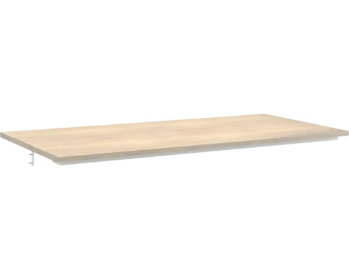 Bänkskiva JUNGBORN Quattro nove ek tabacco matt tvättställs-skiva 101x46 cm Trähylla med hyllkonsol