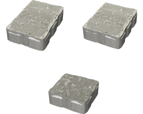 Marksten BENDERS Ocala multisize grafit 50mm Tre betongplattor