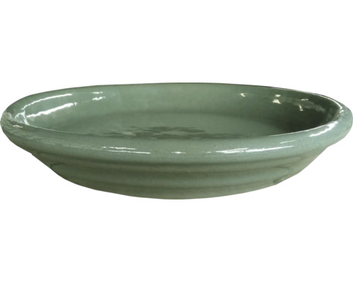 Krukfat LAFIORA keramik Ø30x4,2cm grön