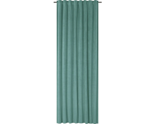 Sammetsgardin Velvet m. veckband mint 140x280cm