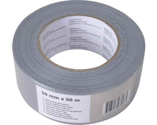Grå allroundtejp, 50 millimeter gånger 50 meter