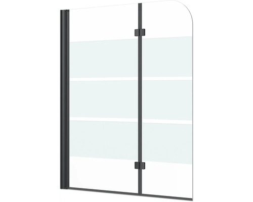 Duschvägg av glas med stödlist