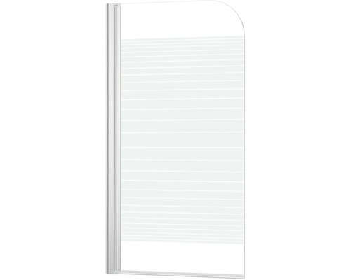 Duschvägg med horisontella ränder