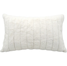 Dekorativ kudde med pälsstruktur