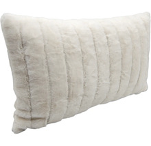 Dekorativ kudde med pälsstruktur