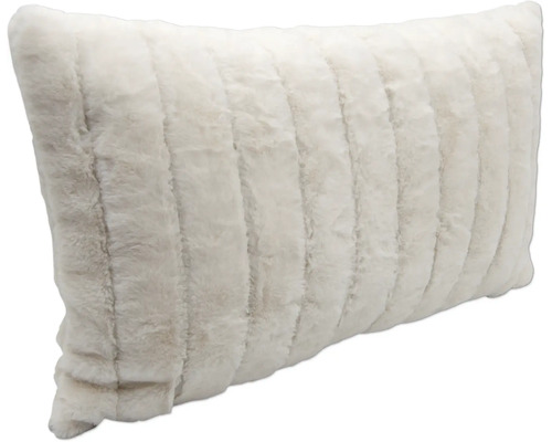 Dekorativ kudde med pälsstruktur