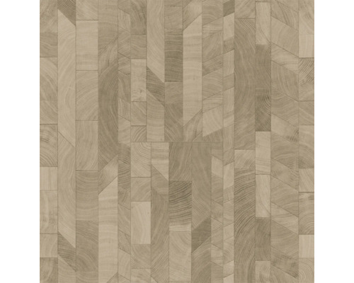 Trägolv med geometriskt mönster