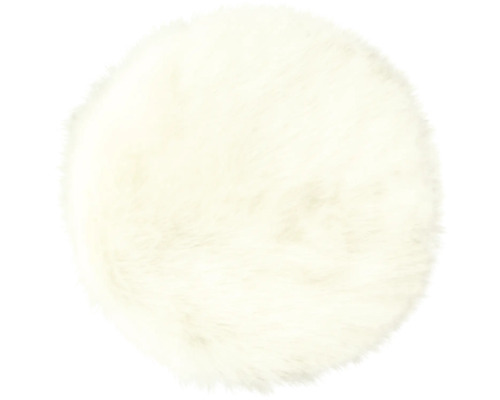 Rund matta med fällimitation