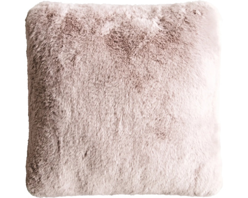 Fyrkantig kudde med pälsstruktur