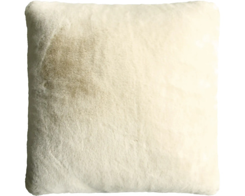 Fyrkantig dekorativ kudde med pälsstruktur