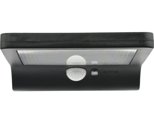 Svart LED-solarlampa med rörelsesdetektor