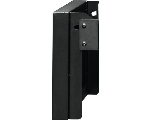 Svart väggfäste för montering
