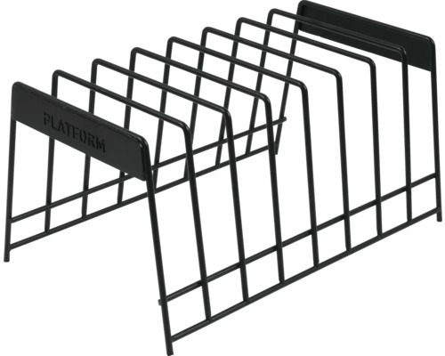 Badrumshylla i metall med flera fack