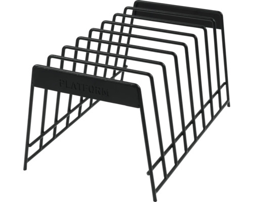 Plattform skivställ av metall för förvaring av vinylskivor