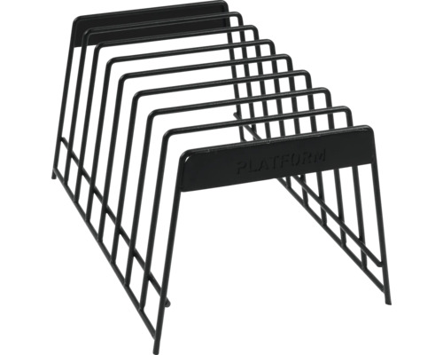 Skivställ i metall för förvaring av skivor