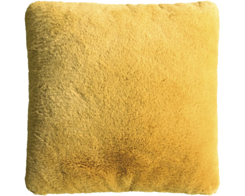 Fyrkantig prydnadskudde med pälsimitation