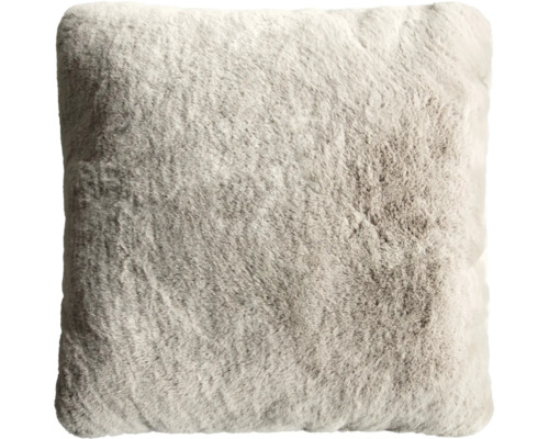 Fyrkantig kudde med pälsstruktur
