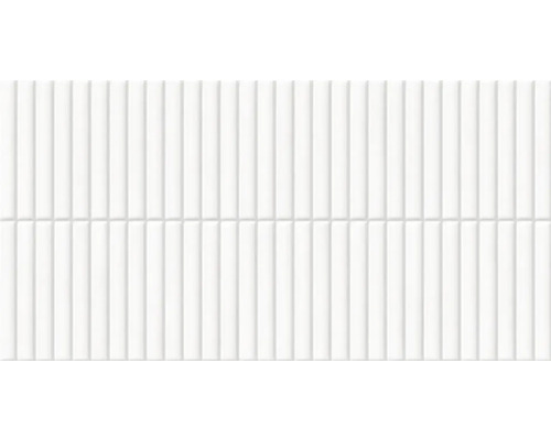Dekorkakel GAYA FORES Deco Lingot white vit blank 32x62,5x0,9cm Rektangulära, ljusa väggplattor i detalj