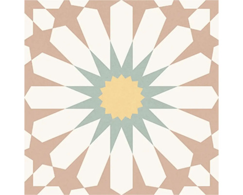 Dekorativ platta med geometriskt stjärnmönster