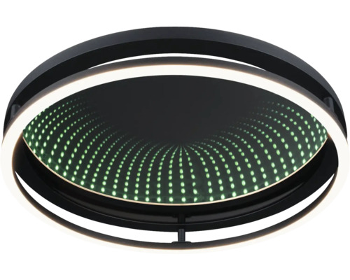 Svart taklampa med oändlig spegeleffekt