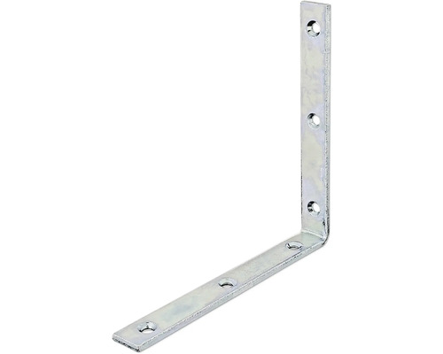 Vinkel KAISERTHAL 160x160x20mm galvaniserad Vinkelbeslag av metall med monteringshål