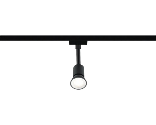 Svart skenspotlight med LED-lampa