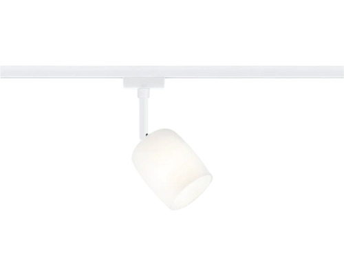 Vit skenspotlight för takmontering.