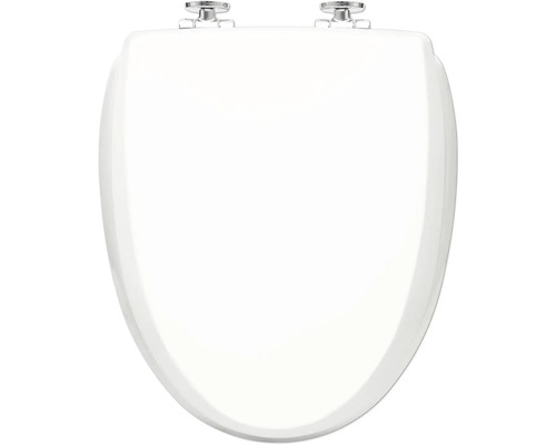 Toalettsits med mjukstängning KAN Nordia vit blank oval