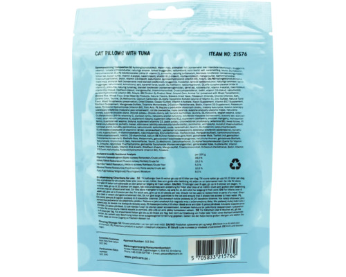 Kattkuddar med tonfisk i en förpackning