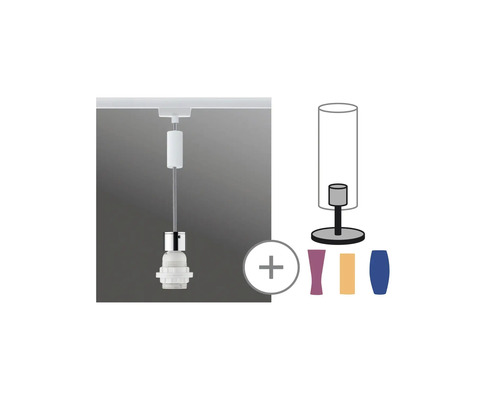 Pendellampa med utbytbara dekorelement