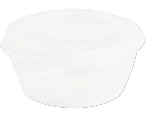 Förvaringsburk NORDISKA PLAST 0,5L plast transparent Transparent plastbehållare med lock