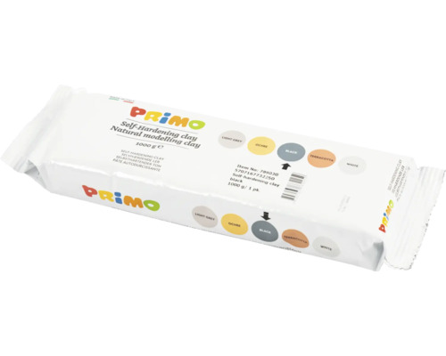 Primo naturlig modelleringslera, självhärdande, 1000 gram