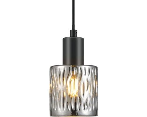 Pendellampa med lampskärm i glas