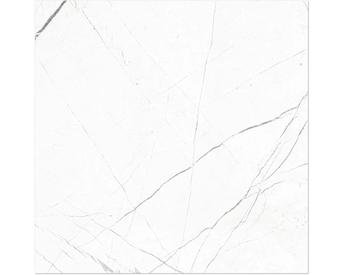Klinker vit blank marmoroptik 60x60 cm Davos white