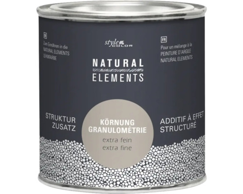 Struktur tillsats NATURAL ELEMENTS Style color Extra fin 231g Burk med strukturtillsats extra fin för lerfärg Natural Elements